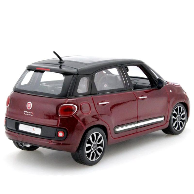 Miniatura Fiat 500 L Vinho Bburago 1/24 - Carrinhos e Cia